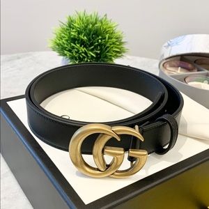 ❌SOLD❌Gucci 2020 GG Marmont Unisex Leather Belt